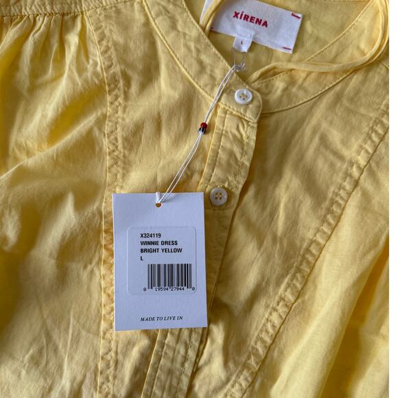 Xirena Winnie Dress in Bright Yellow Size L - Picture 9 of 12
